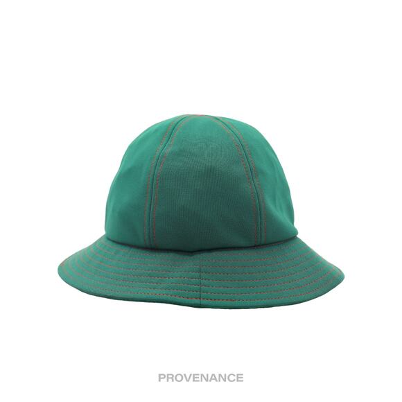 🔴 Balenciaga Sports Logo Embroidered Bucket Hat - Green Red - Picture 2 of 6